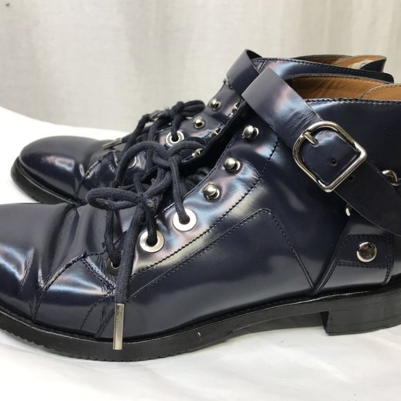 AUTHENTIC BALENCIAGA PARIS Balenciaga #326286 Blue Leather Men\'s Walker Boots 40 main image 7
